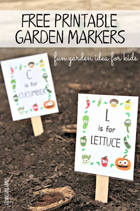 Printable Garden Markers